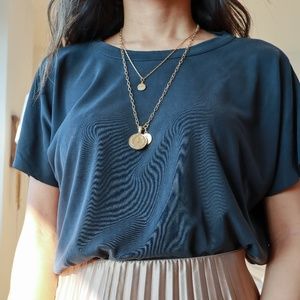 Mango | Loose T-shirt in Black